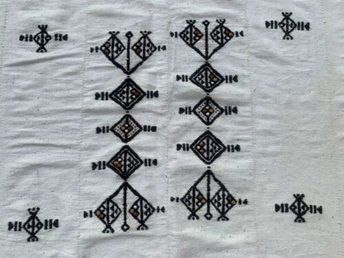 Antique African Fulani Blanket Hand Made Fulani Wedding Blanket Tents Mali - Picture 3 of 9