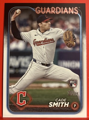 Cade Smith 2024 Topps Update Baseball Rookie Card #US134 Cleveland