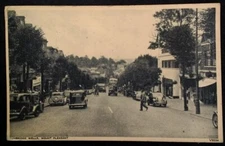 Turnbridge Wells UK Postcard Mid 1900s Rare Mount Pleasant Street Cars Bus Kent