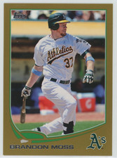 Brandon Moss - 2013 Topps Mini #601 Gold Parallel #/62 - Athletics