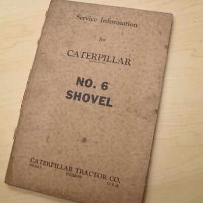 CAT Caterpillar 6 Shovel Service Repair Shop Manual track loader crawler book