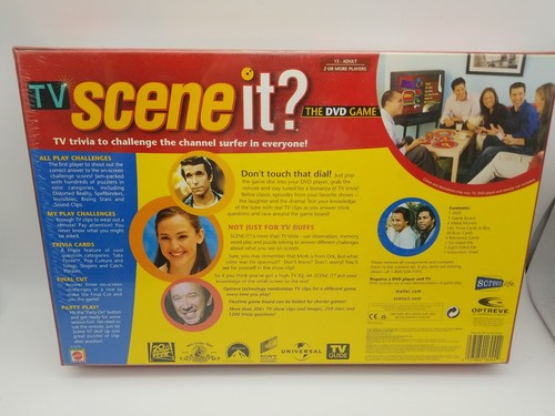 Scene It! TV Edition The DVD Trivia Game activity *NEW & SEALED box 2005 edition - Picture 2 of 2