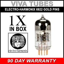 Brand New Tested Electro-Harmonix 6922 E88CC GOLD PINS Vacuum Tube
