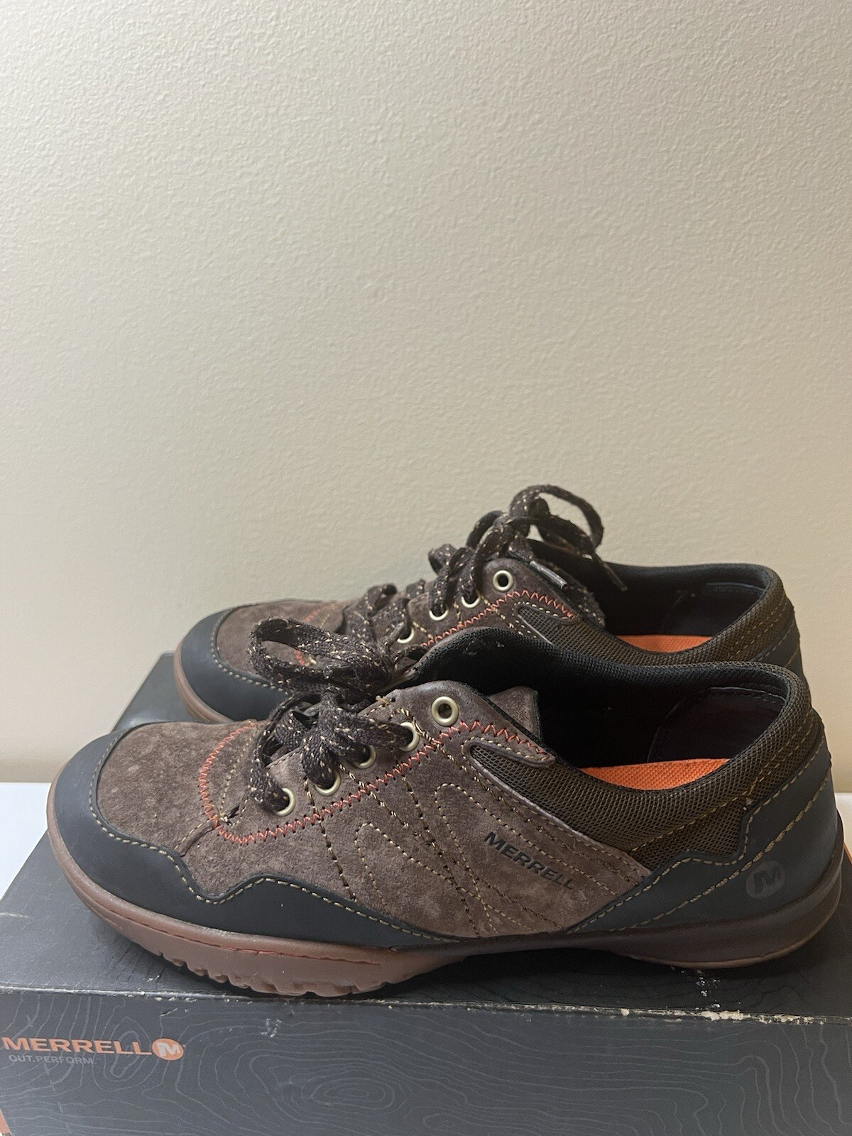 Merrell Albany Lace J42530 Espresso Scamosciato Vibram Scarpe Sneaker Donna 7