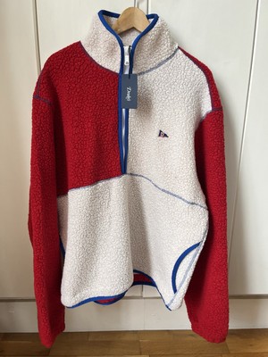 Drake s Boucle Wool Zip Fleece Jacket XL Brandneu