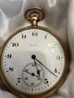 1918 Elgin Pocket Watch 15 Jewel Running Perfectly Gold Filled Case Antique