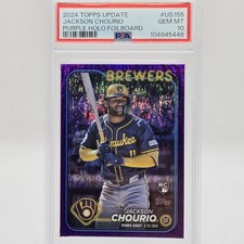 2024 Topps Update - Rookie Jackson Chourio #US155 Purple Holo Foil /799 (RC)