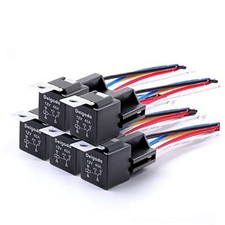 5 Pack 12V Relay 5 Pin 40AMP Heavy Duty Automotive Relays 12 5pack 40A Relay