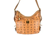 MCM UMHÄNGETASCHE vintmarket.de CROSSBODY KLEIN HOBO COGNAC 4874