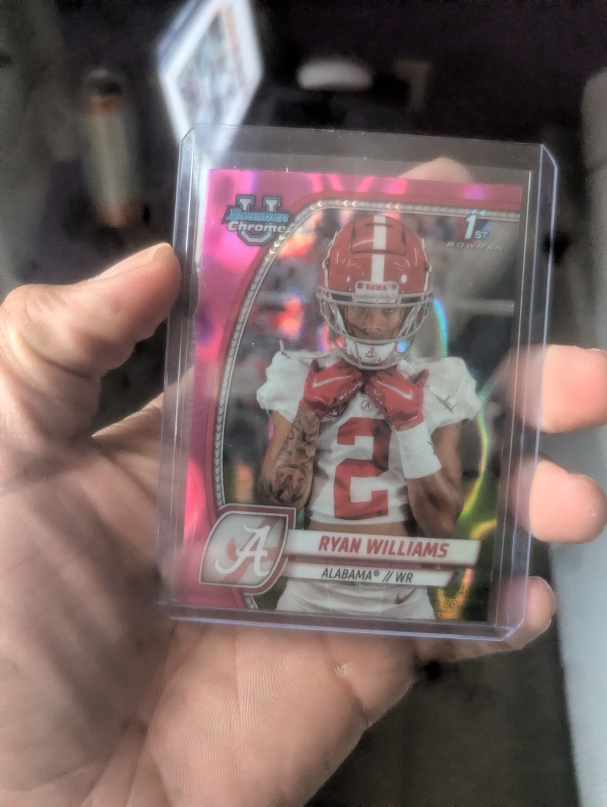 2024 Bowman University Chrome - Ryan Williams #53 Pink Lava Refractor (RC)