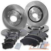 Bremsscheiben + BremsbelÄGe KlÖTze Vorne + Hinten FÜR Peugeot 206 +Cc 2A 2E 2D
