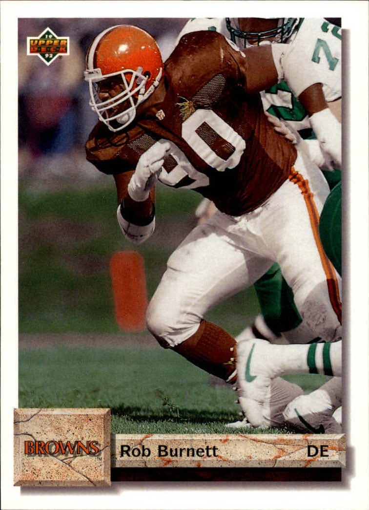 1992 Upper Deck Football Card #66 Rob Burnett