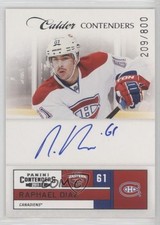 2011-12 Panini Playoff Contenders Calder 209/800 Raphael Diaz #227 Auto 1o3