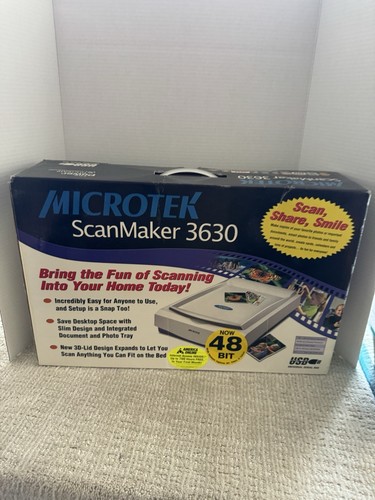 Microtek ScanMaker 3600 Flatbed Scanner New in box - Picture 2 of 5