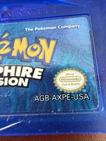Pok&eacute;mon Sapphire Version Nintendo Game Boy Advance Authentic, Tested Dry Battery