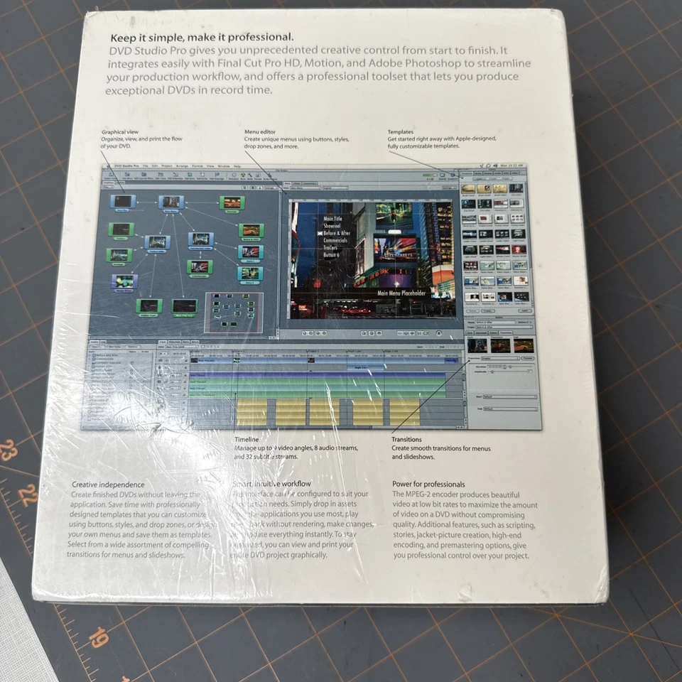 Vintage Apple DVD Studio Pro 3 M9498Z/A © 2003 Brand New - Image 2 of 4