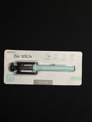 Phone Selfie Stick Vivitar 42'' Brand New | Built In Shutter Release | Light Blue
