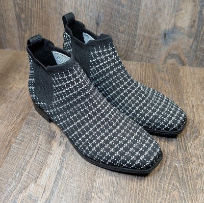 Vivaia Ryan Pro Square-Toe Water-Repellent Ankle Boots Black Womens EU 39 US 8