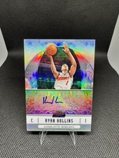 Topps 2006-07 Finest Rookie Refractor Autograph Ryan Hollins #55 Bobcats
