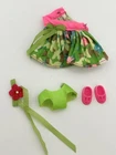 Liddle Kiddles Skediddle Play Clothes Posies ‘N Pink Mattel Outfit with shoes