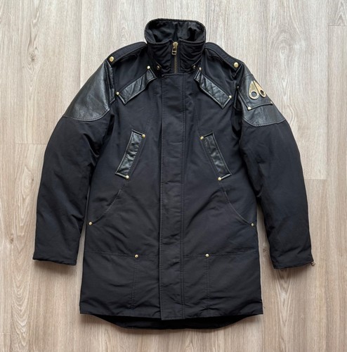 Moose Knuckles Stirling Down Parka Black Puffer Jacket - Picture 2 of 22