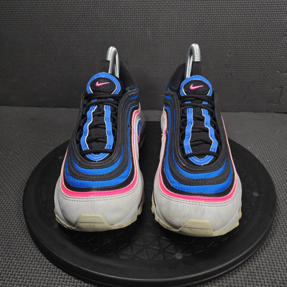 Nike Air Max 97 Zapatos Mujer Talla 7 Negro Juego Royal Hyper Pink GS 921522-012 Foto 2 de 4