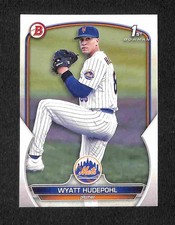 2023 Bowman Draft - Wyatt Hudepohl 1st Bowman #BD-147 Mets Prospect