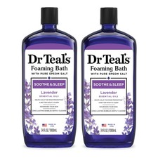 Foaming Bath with Pure Epsom Salt, Soothe  Sleep with Lavender, 34 fl oz Pac...