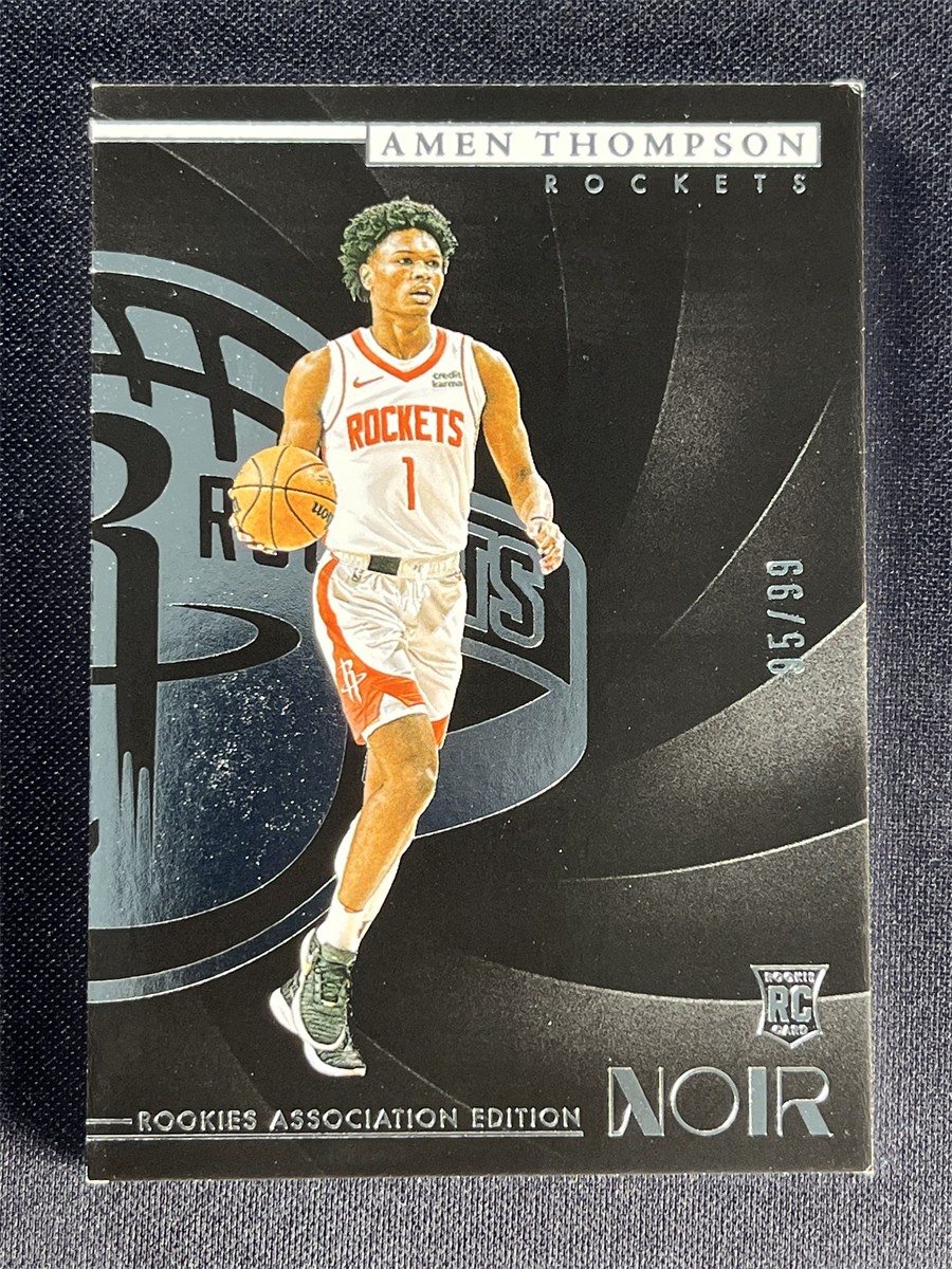 2023-24 Panini Noir Amen Thompson #158 RC Rookies Association Edition /99