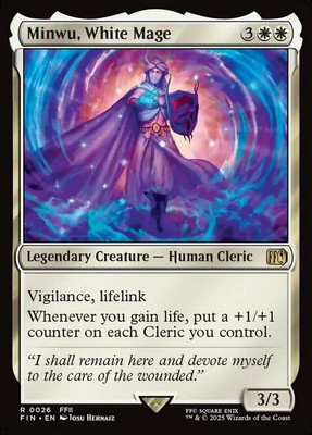 x1 Minwu, White Mage R MTG Final Fantasy M/NM, English