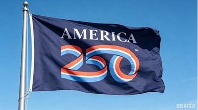 3x5 America 250 Blue Premium Quality 3'x5' Woven Poly Nylon 100D Flag Banner