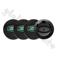 Set of 4 Black Green For Land Rover Wheel Rim Center Hub Caps 62mm 2.44"