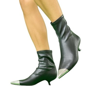 NWT Katy Perry Collections Black Micro Heel Boots size 6.5