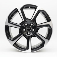 1 Cerchio Lega Audi Q3 Sportback R19 Nero Lucido Diamantato Ls005904