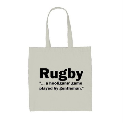 Rugby Hooligans - Canvas Tote Bag - Definition Union League Sports Funny