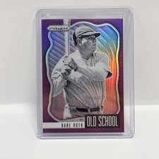 Babe Ruth - 2021 Panini Prizm Old School #OS-1 Purple Prizm - New York Yankees