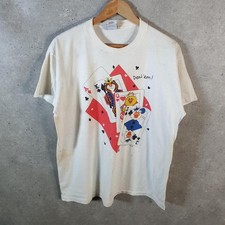 Vintage Suzys Zoo 1991 Deal ?Em Cards 90s Single Stitch T Shirt Mens Large White