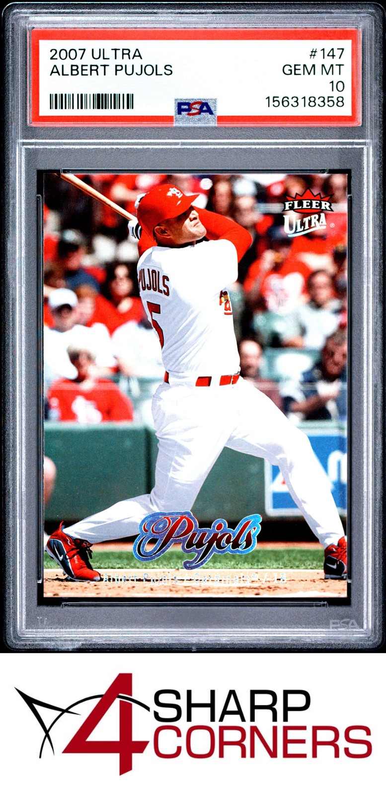 2007 ULTRA #147 ALBERT PUJOLS CARDINALS PSA 10