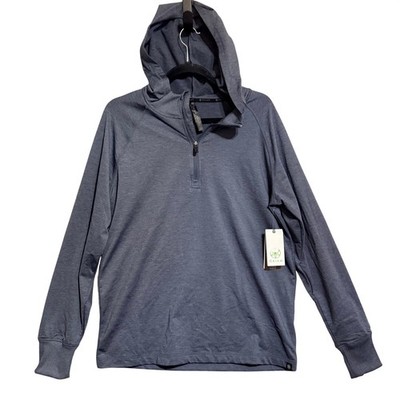 Gaiam Serenity Flow Cool Grey Heather Fitness Slim Fit Hoodie Mens Medium