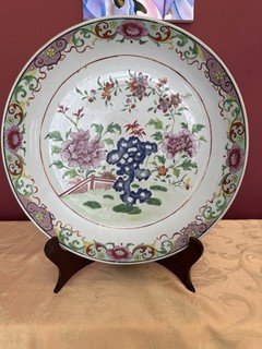 A Huge 19th Century Chinese Famille Rose Charger