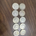 Kennedy Half Dollars 40% Silver Lot of 10 1969