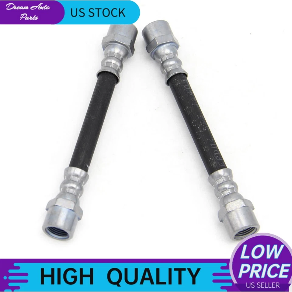 2x Brake Hydraulic Hose Rear LH & RH Inner Fit for BMW E38 740iL 750iL 740i - Image 2 of 4