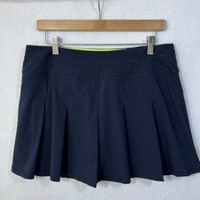 Kyodan SKORT Skirt Pleated Girls Size Large Navy Blue Tennis Golf Activewear