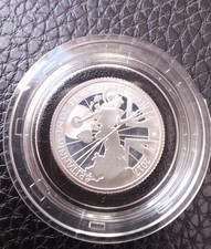 2017 Royal Mint QE II  1/4oz Britannia 999 Silver Proof Coin In RM Capsule.