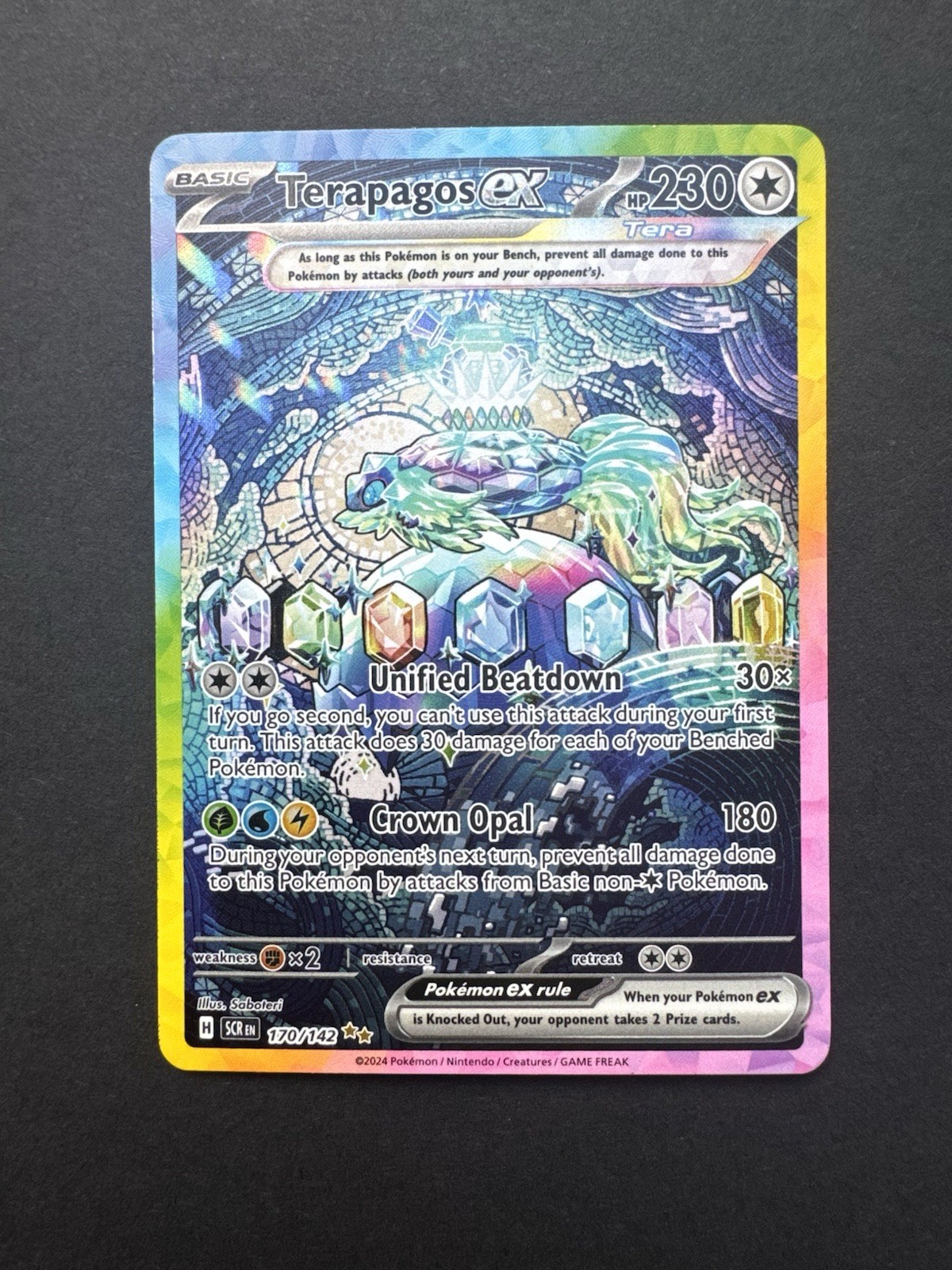 Terapagos ex Full Art Ultra Rare – Stellar Crown 170/142