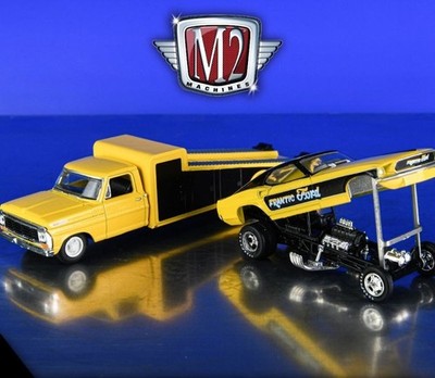 1969 Ford Mustang Funny Car  Frantic + `69 Ford F-350 Truck ** M2 Machines 1:64