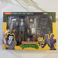 2023 NECA TMNT Business Suit Casey Jones & Foot Soldier Split New In Hand