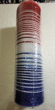 1 roll Red White Blue Ombre deco mesh 10" x 30' wreath 4th Of July Patriotic
