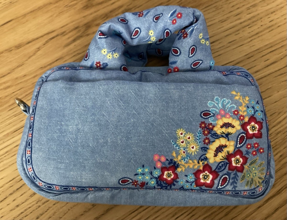 Brighton Light Blue Floral Bandana Pouch BRIGHTON Blue Print Women Backpack main image 4