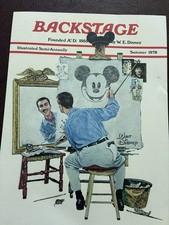 Disney Reproduction Backstage Printed Publica...